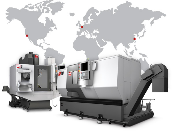 Haas Machines available world-wide